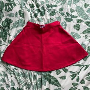 NWOT American Apparel Red High-Waisted Skirt